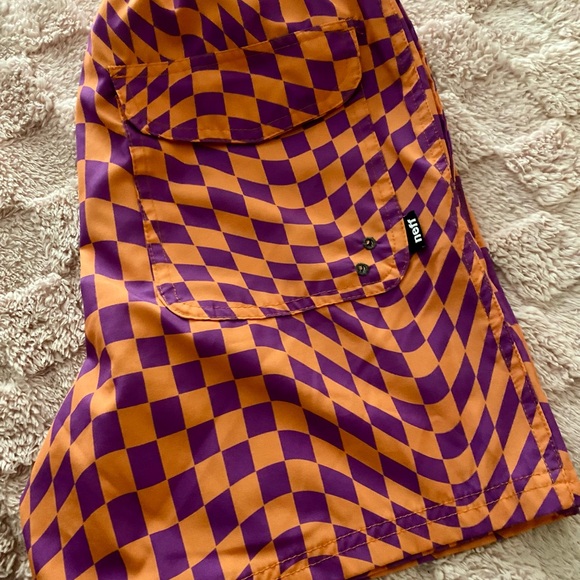 Neff Vibrant Purple and Orange Shorts - Picture 2 of 4